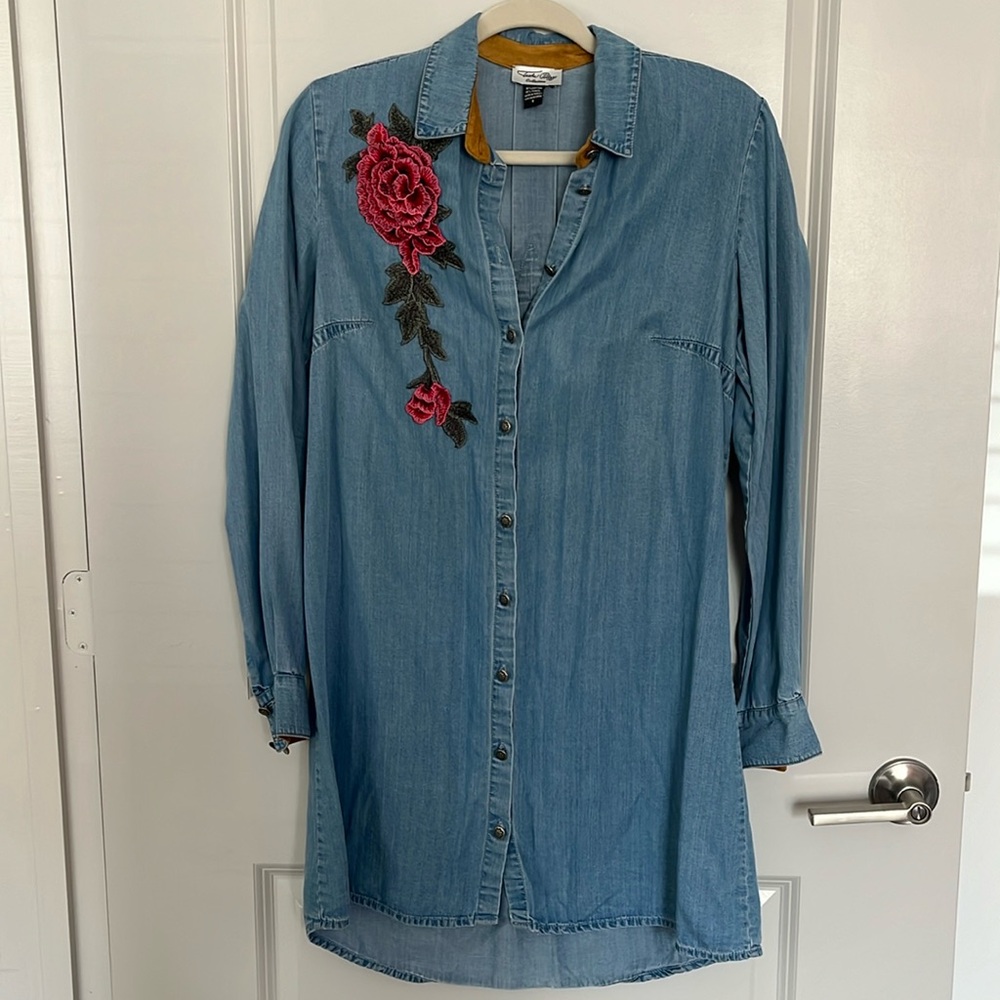 Tasha Polizzi denim tencel dress